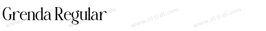 Grenda Regular字体转换